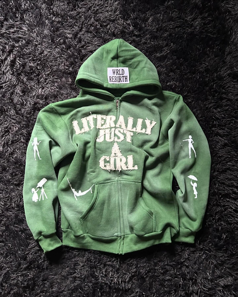 Just a Girl Zip-Up