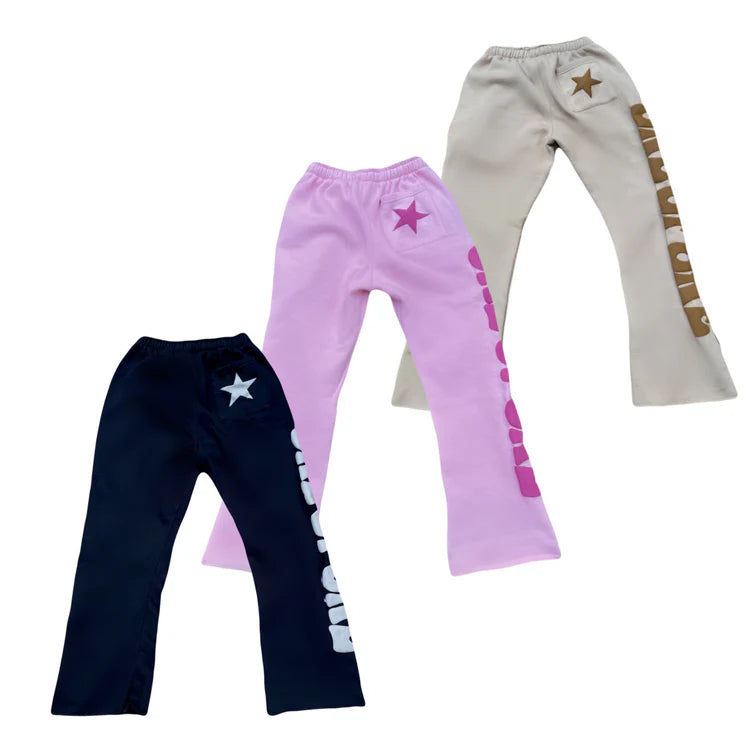Puff-Print Sweats