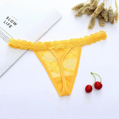 Custom Name Crystal Letter Thong Lace Bikini Panties Personality G-String Low Waist Briefs Sexy Body Jewelry for Lovers Gifts